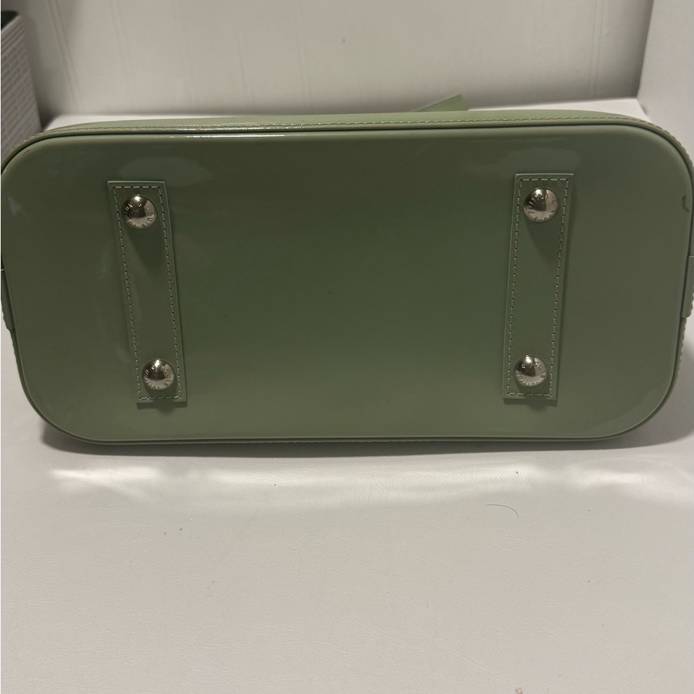 Green Satchel Handbag - Designer Style - Picture 5 of 7